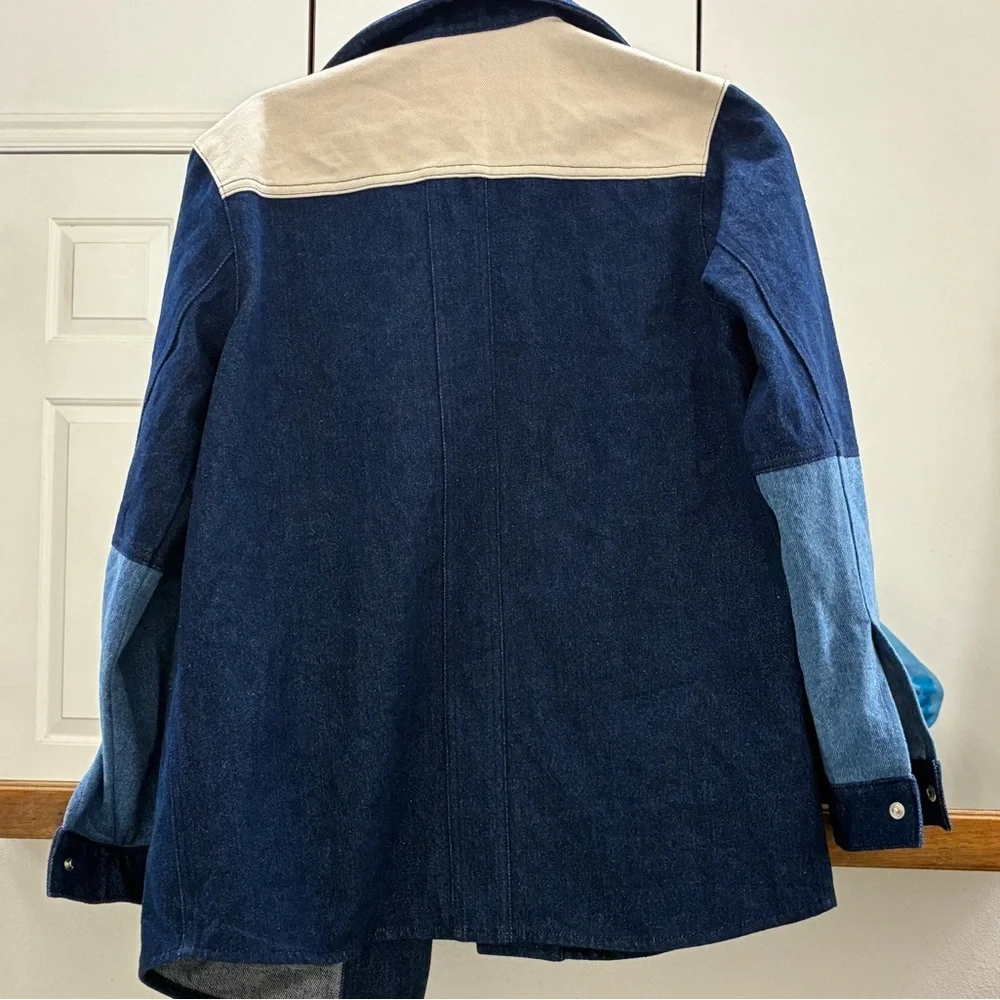 Sezane Colorblock Jacket size small - Picture 2 of 3